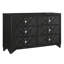 Ensemble de chambre à coucher 3 pièces avec commode et miroir Mosalena-77494031