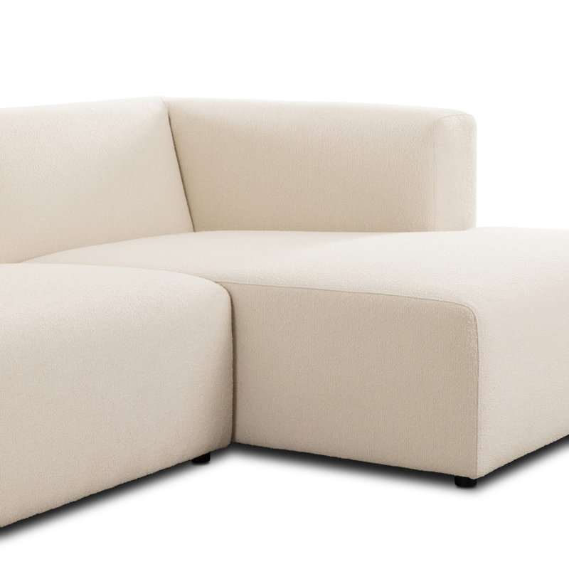 Lawndale Chaise Sectional, Right Hand Facing, Fayette Cloud Polyester Blend