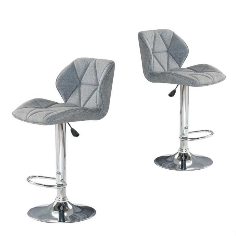 Tabouret de bar rotatif à hauteur ajustable Hampden
