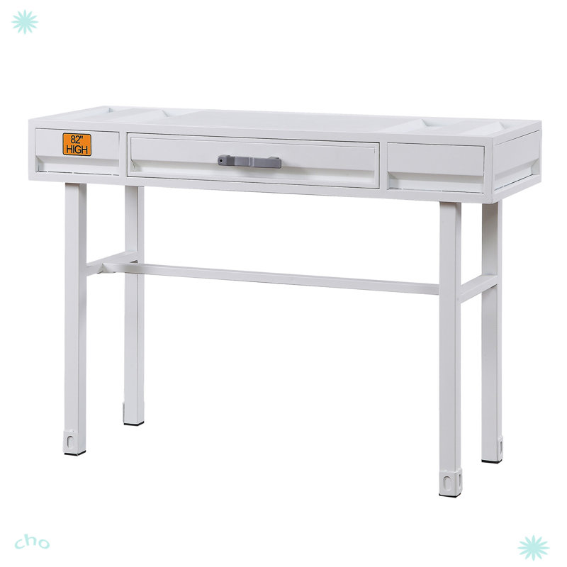 Mdern Writing Desk With 1 Drawer For Home, White