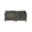 Modulaire - 2 pièces en chenille grise, support de chaise en bois