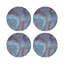 Sous-verres ronds en cuir Agate Lava Vegan-119015181
