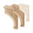 Unfinished Large Solid Traditional Plain Wood Bracket Corbel-51892980-104563337