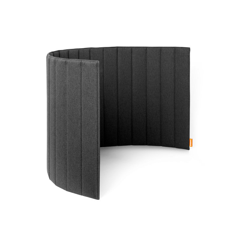Paravent portable, gris foncé