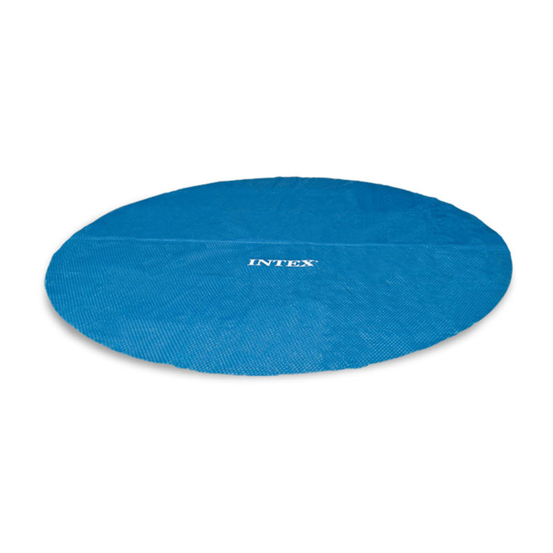 Swimming Pool Solar Cover Tarp, Blue Bundled w/ Metal Above Ground Swimming Pool