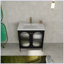 Modern Freestanding Bathroom Vanity With Ceramic Sink-1608449438