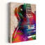 Colorful Electric Guitar Abstract Contemporary Wall Art Print 1 Piece Wrapped Canvas Wall Art-295560639