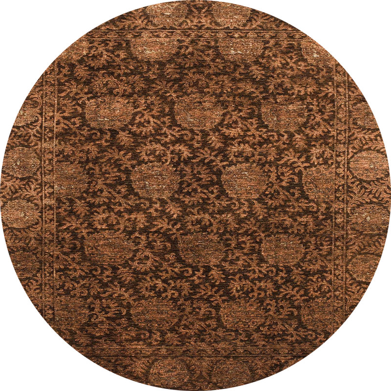 Abstract Indoor Rug, Round 6'
