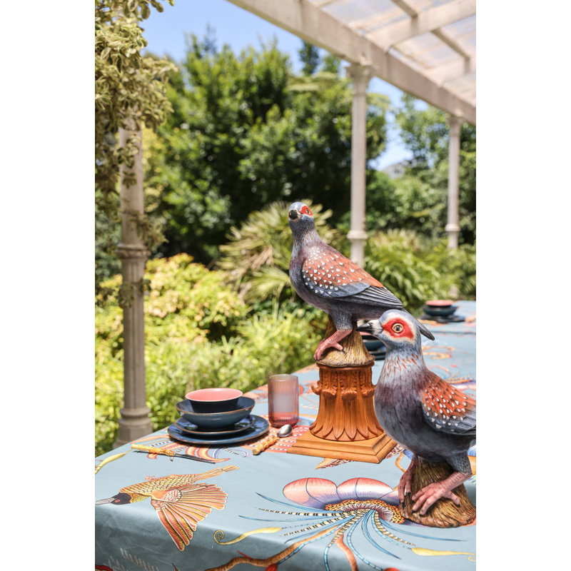 Thanda Nests Tablecloth - Cotton, Mist, 94" L x 63" W