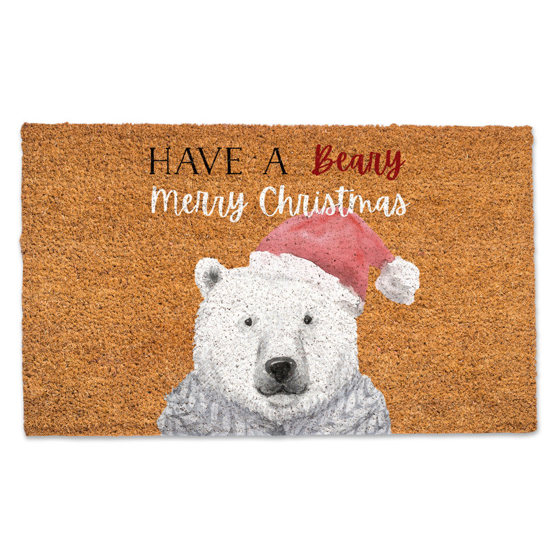Jashawna Non-Slip Christmas Outdoor Doormat