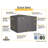 Classic Steel Storage Shed, 8X8, Charcoal-55865215-119311400