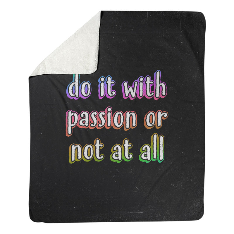 Sewn Throw Blanket, 60" W x 80" L, Medium, Black/Pink