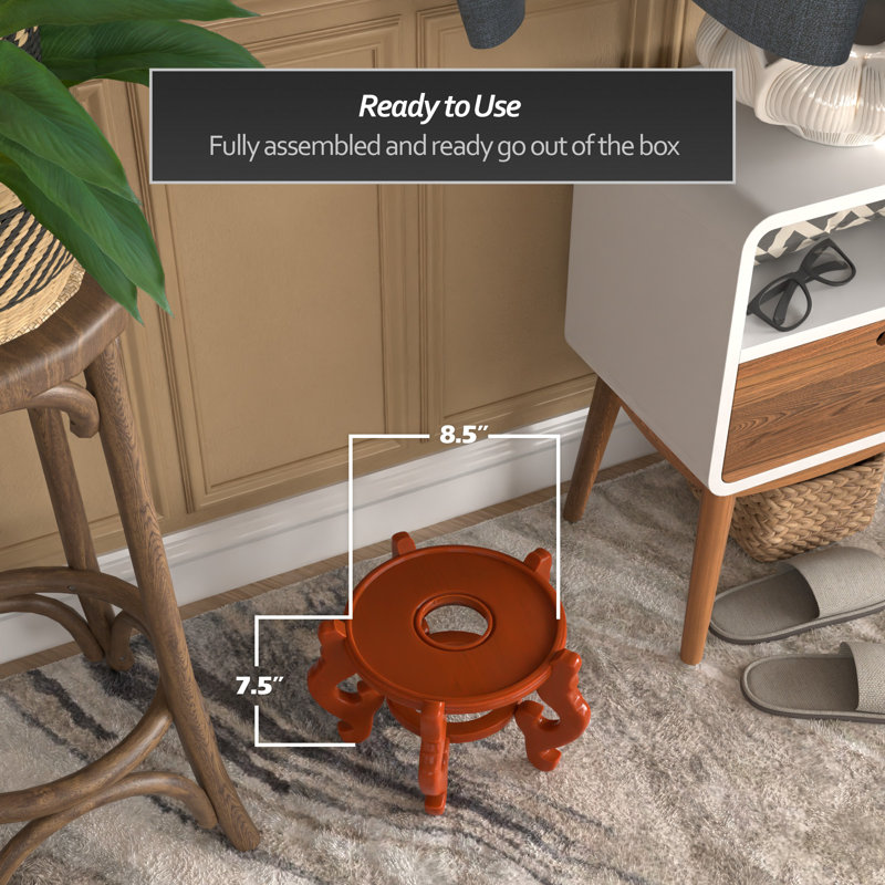 Fishbowl Stand, 7" H x 8.5" W x 8.5" D