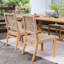 Chaise d'appoint de patio en teck Seras-1204310597