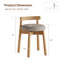 Solid Wood Swivel Dressing Chair-1150176604