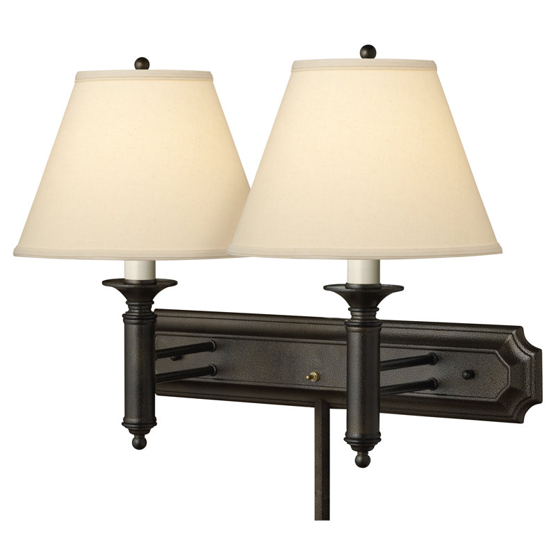 Steel Plug-in Armed Sconce