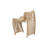 Dawone Upholstered Counter Stool with Metal Frame-630997837