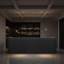 Élégance intemporelle: comptoir de bar en bois classique avec rangement - pour les bars à domicile et les réceptions-1427561605