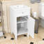 Meuble-lavabo de salle de bain avec lavabo, porte à fermeture douce et tablette réglable-150284634