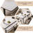 Sintered Stone Solid Wood Ash black and white Dining Table-227685619