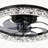 19''(W) Crystal Ceiling Fan