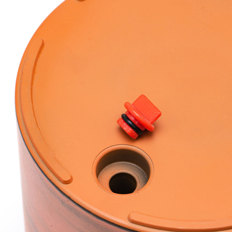 7,8 po Vase à auto-arrosage automatique - brun foncé, magnifique support à fleurs 8 po x 8 po