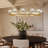 48" Dimmable Round Glass Shade Chandelier-111203648