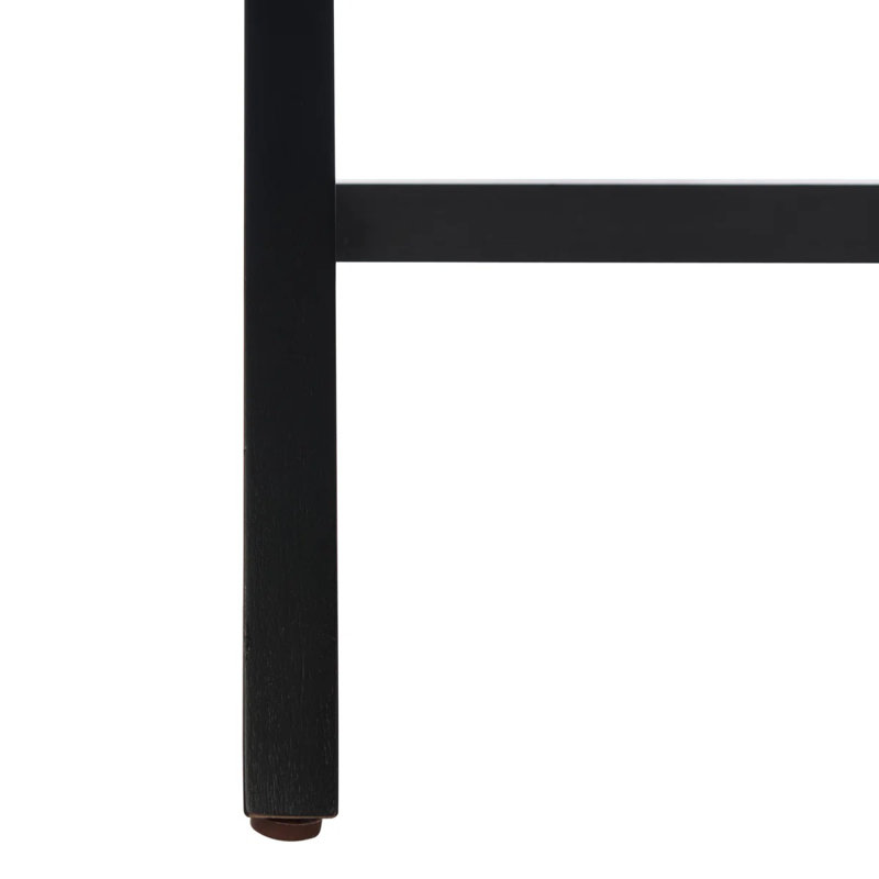 Solid Wood Writing Desk - Modern A-Frame Writing Table for Home & Office, 29.5'' H X 42'' W X 20'' D, Black