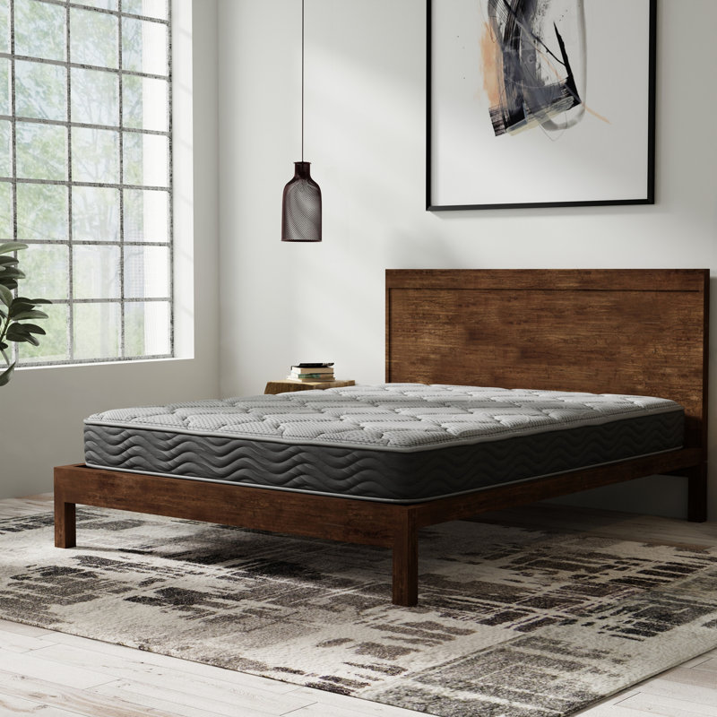 Hybrid 8 Inch Firm Queen Mattress With Pocketed Coils, Queen