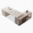 Sintered Stone L-Shaped Desk with Acrylic Storage Cabinet-1441444292
