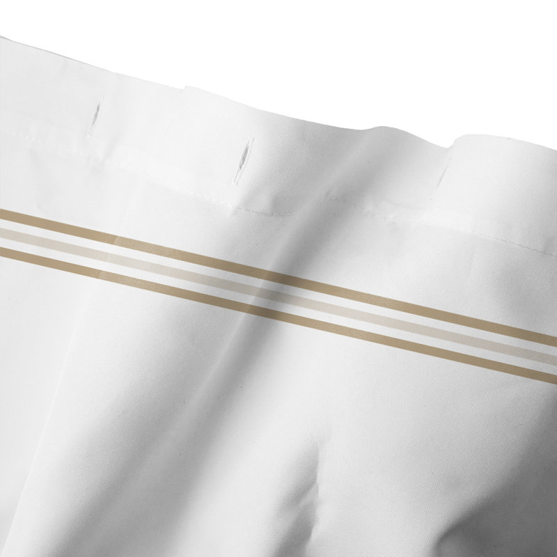 Rideau de douche simple , E, Beige