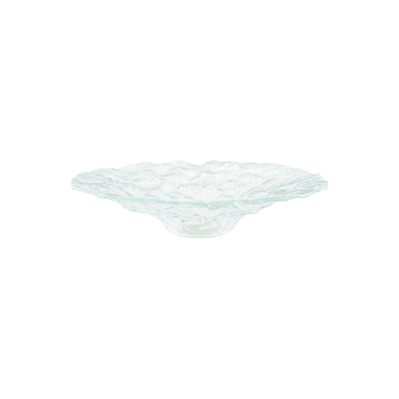 Bubble Glass Decorative Bowl, 3" H x 19" W x 19" D