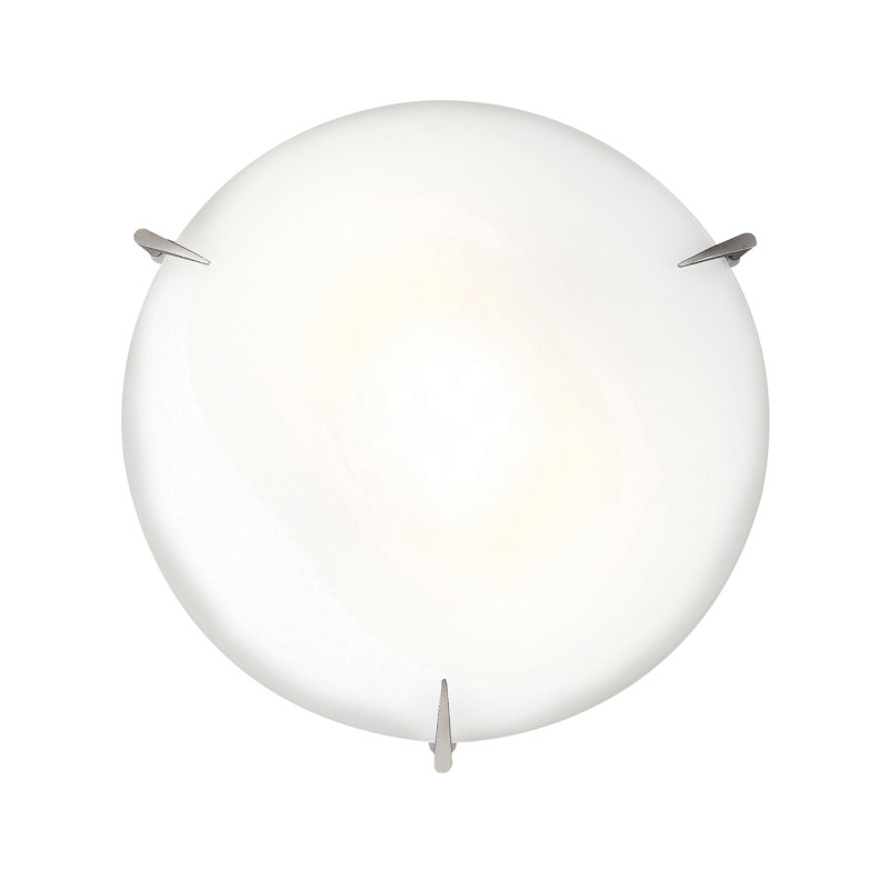 Vandemere Glass Flush Mount, 3.75" H x 15" Diameter