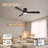 52" 3-Blade Smart Wood Flush Mount Ceiling Fan with Light and Remote, WiFi Alexa, Indoor/Outdoor, Quiet DC Motor, Dimmable-1285832961