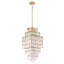 Dolce 7 - Light Unique / Statement Tiered Chandelier with Crystal Accents