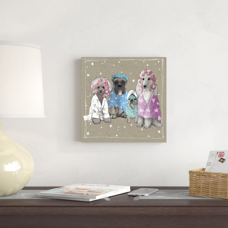 Fancypants Wacky Dogs I, H 12 po x l 12 po x P 1,25 po