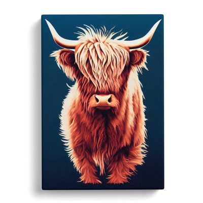 Superb Highland Cow - Wrapped Canvas Print