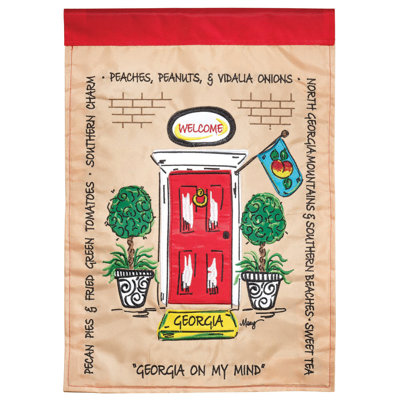 Double Sided 18 in. H x 13 in. W Polyester Garden flag