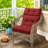 Outdoor Replacement Cushion Set Deep Seating High Back Seat / Back Cushions with Ties (Set of 2)-971156649