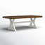 Table de salle à manger à tréteaux extensible Maryam