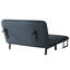 Méridienne convertible 55 po, rembourrage en mousse et fauteuil en velours 55, avec cadre en fer pour le salon-502185601