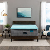 Beautyrest Cool Wave Plus Memory Foam Mattress Topper, 3 Inch