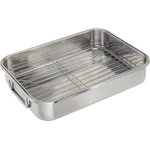Cook Pro Non-Stick Stainless Steel Roasting Pan