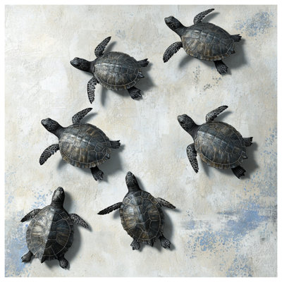 Swimming Sea Turtles Shower Curtains Extra Long