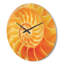 Horloge murale jaune-63618828