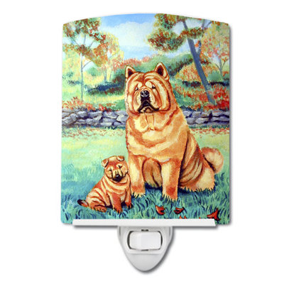 Chow Chow Momma's Love Ceramic Night Light