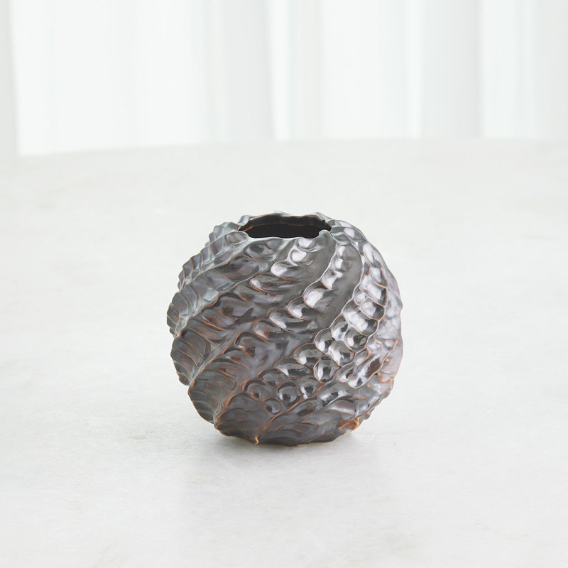 Cadoret Vase, Matte Antique Bronze