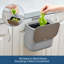 Petite poubelle suspendue avec couvercle en acier inoxydable, bac à compost sans odeur, poubelle peu encombrante pour armoire, sous évier, véhicule récréatif, salle de bain-121471395-121471393