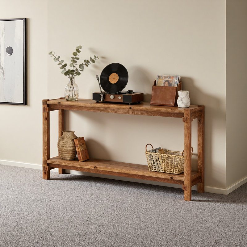 Couch Side Table,Console Table,Entryway Table,2-Tier Foyer Table