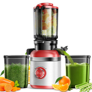 Glowwise Cold Press Juicer Machine - 4.35 Extra Wide Feed Chute, Quiet Masticating Juicer For Fruits & Vegetables, Easy To Clean & Assemble, Ideal For Home Kitchens, Healthy Families & Fitness Lovers